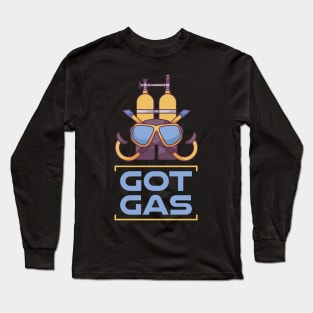 Funny Scuba Diver Nitrox Nitrogen Diving Gas Dive Lover Long Sleeve T-Shirt